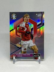 Rasmus Hojlund [Refractor] #18 Soccer Cards 2023 Topps Finest Road to UEFA EURO Prices