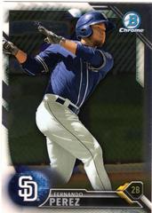Fernando Perez [Chrome] #BCP128 Baseball Cards 2016 Bowman Prospects Prices