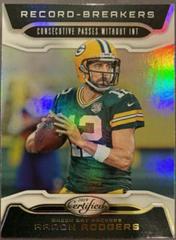Aaron Rodgers #RB-AR Football Cards 2019 Panini Certified Record Breakers Prices