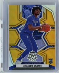 Shaedon Sharpe [Gold] Basketball Cards 2022 Panini Chronicles Draft Picks Mosaic Prices