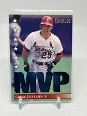 Gregg Jefferies #12 Baseball Cards 1994 Panini Donruss MVP Prices