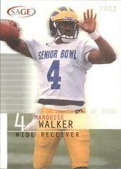 Marquise Walker #44 Football Cards 2002 Sage Prices