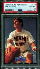 Dan Marino #159 Football Cards 1991 Proline Portraits Prices