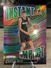 Nikola Jovic [Green] #7 Basketball Cards 2022 Panini Prizm Instant Impact Prices
