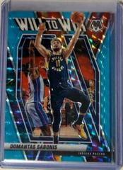 Domantas Sabonis [Blue Fluorescent] Basketball Cards 2020 Panini Mosaic Will to Win Prices
