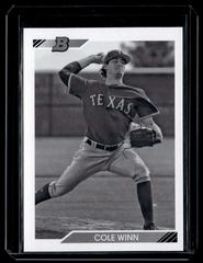 Cole Winn [Black & White] #BHP-107 Baseball Cards 2020 Bowman Heritage Prospects Prices