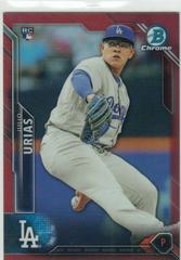 Julio Urias [Red Refractor] #60 Baseball Cards 2016 Bowman Chrome Prices