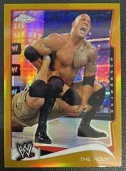 The Rock [Gold] #40 Wrestling Cards 2014 Topps Chrome WWE Prices
