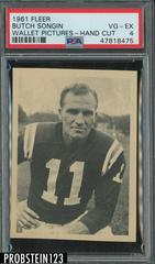Butch Songin Football Cards 1961 Fleer Wallet Pictures Prices