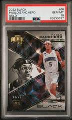 Paolo Banchero [Gold] #66 Basketball Cards 2022 Panini Black Prices
