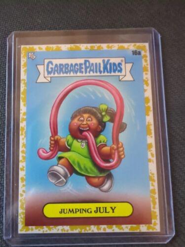 Jumping July [Gold] #16a Garbage Pail Kids at Play