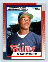 Lenny Webster #136 Baseball Cards 1990 Topps Major League Debut Prices