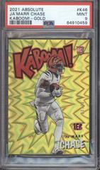 Ja'Marr Chase [Gold] #K46 Football Cards 2021 Panini Absolute Kaboom Prices
