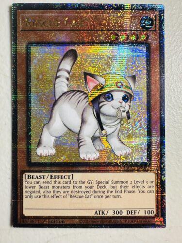 Rescue Cat [Quarter Century Secret Rare] RA02-EN001 YuGiOh 25th Anniversary Rarity Collection II