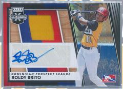Roldy Brito Baseball Cards 2022 Panini Elite Extra Edition DPL Material Signatures Prices