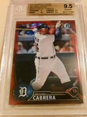 Miguel Cabrera [Red] #BNR-16 Baseball Cards 2016 Bowman Chrome National Refractors Prices