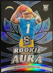 Quentin Johnston #6 Football Cards 2023 Panini Spectra Rookie Aura Prices