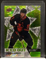 Connor McDavid [Green Rainbow] Hockey Cards 2021 Upper Deck Allure Iced Out Prices
