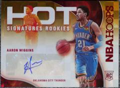 Aaron Wiggins [Red] #HSR-AW Basketball Cards 2021 Panini Hoops Hot Signatures Rookies Prices