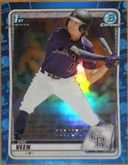 Zac Veen [Blue Refractor] Baseball Cards 2020 Bowman Draft Chrome Prices