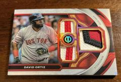 David Ortiz [Red] #TR-DO Baseball Cards 2023 Topps Tribute Triple Relics Prices