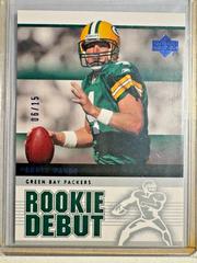 Brett Favre [Blue] #35 Football Cards 2005 Upper Deck Rookie Debut Prices