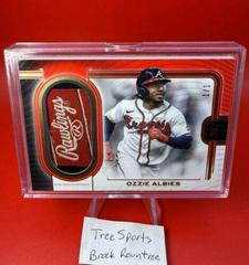 Ozzie Albies [Rawlings Logo Red] Baseball Cards 2023 Topps Definitive Helmet Collection Prices