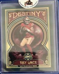 Trey Lance Football Cards 2022 Panini Legacy Destiny Prices
