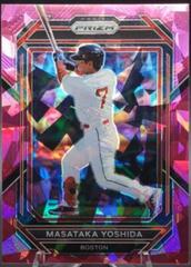 Masataka Yoshida [Pink Ice] #1 Baseball Cards 2023 Panini Prizm Prices