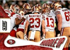San Francisco 49ers Football Cards 2023 Panini Score Huddle Up Prices