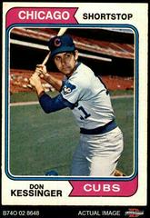 Don Kessinger #38 Baseball Cards 1974 O Pee Chee Prices