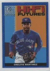 Orelvis Martinez [Blue Refractor Mega Box Mojo] Baseball Cards 2022 Bowman Hi Fi Futures Prices