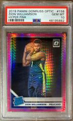 Zion Williamson [Hyper Pink] #158 Basketball Cards 2019 Panini Donruss Optic Prices