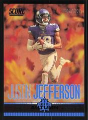 Justin Jefferson [Showcase] #11 Football Cards 2023 Panini Score Men of Autumn Prices