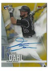 David Dahl [Gold Refractor] Baseball Cards 2017 Topps Finest Autographs Prices
