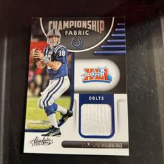 Peyton Manning [Silver] #CF-5 Football Cards 2022 Panini Absolute Championship Fabric Prices