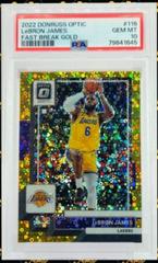 LeBron James [Fast Break Gold] #116 Basketball Cards 2022 Panini Donruss Optic Prices