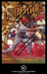 Juan Gonzalez [Refractor] #332 Baseball Cards 1997 Finest Prices