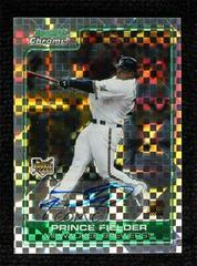 Prince Fielder [Autograph Xfractor] #221 Baseball Cards 2006 Bowman Chrome Prices
