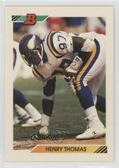 Henry Thomas #542 Football Cards 1992 Bowman Prices