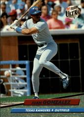 Juan Gonzalez #132 Baseball Cards 1992 Ultra Prices