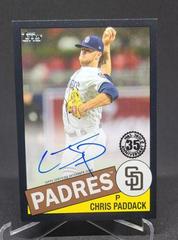 Chris Paddack [Black] Baseball Cards 2020 Topps 1985 35th Anniversary Autographs Prices
