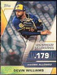 Devin Williams Baseball Cards 2021 Topps Significant Statistics Prices