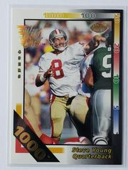 Steve Young [1000 Stripe] Football Cards 1992 Wild Card Prices