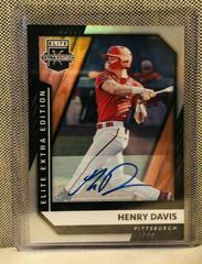 Henry Davis [Signature] Baseball Cards 2021 Panini Elite Extra Edition Prices
