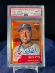 Derek Jeter [Orange] #CPA-DJ Baseball Cards 2022 Topps Chrome Platinum Anniversary Autographs Prices