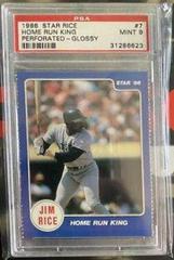 Home Run King [Perforated Glossy] Baseball Cards 1986 Star Rice Prices