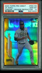 Jo Adell [Refractor to 99] #PDC-100 Baseball Cards 2020 Topps Pro Debut Prices