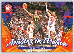 Trae Young #29 Basketball Cards 2023 Panini Court Kings Artistry in Motion Prices