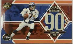 John Elway #DD-6 Football Cards 2022 Panini Legacy Decade of Dominance Prices